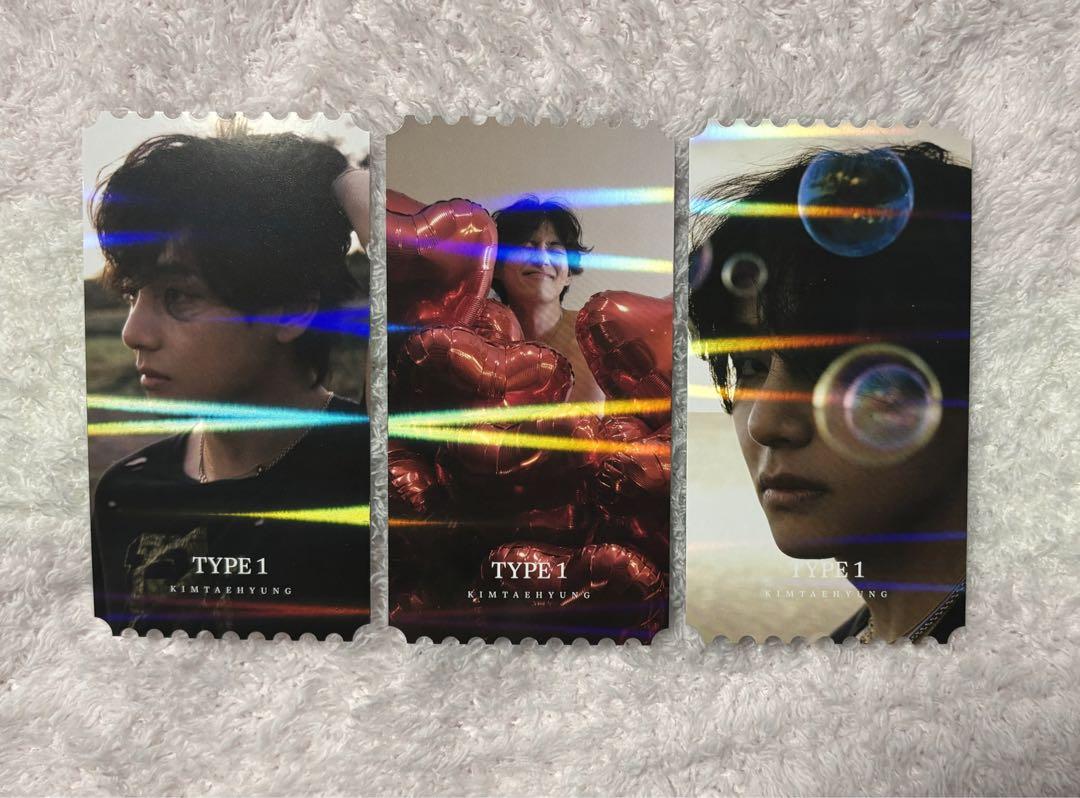 BTS V TYPE1 購入特典 フォトチケット BTS V TYPE 1東京 展示会 特典フォトチケット3枚 コンプリートセット