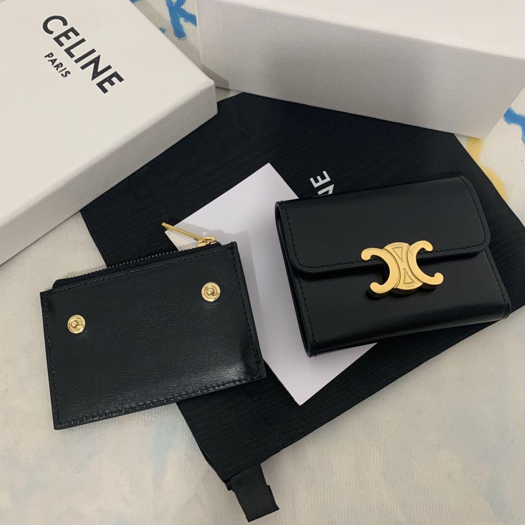セリーヌ CELINE 財布 三つ折り財布 ブラック（CELINE