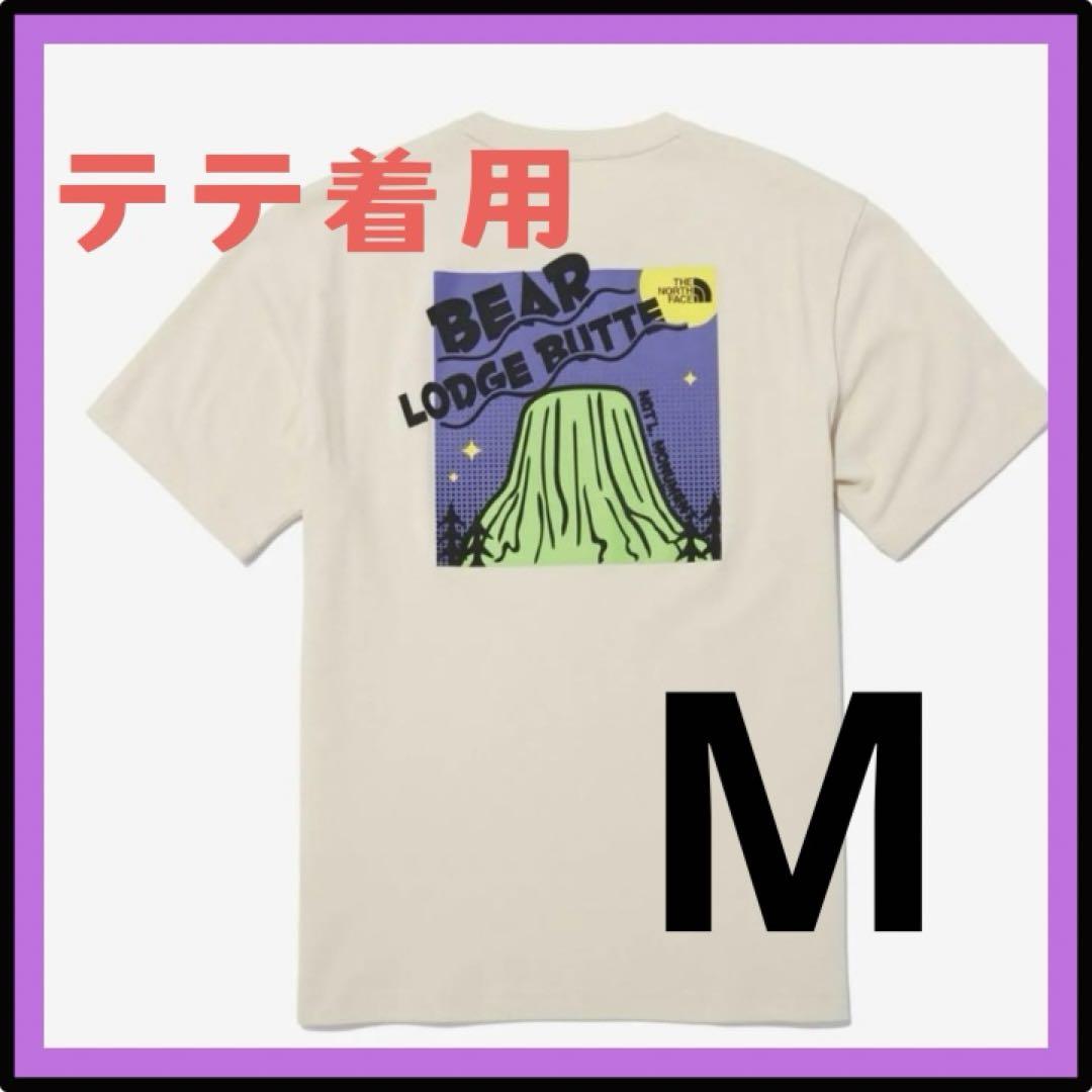 BTS V 着用モデル 新品 韓国限定 ノースフェイス Tシャツ イゲマジャ M BTS V イゲマジャ Tシャツ THE NORTH FACE テテ ソンミンス