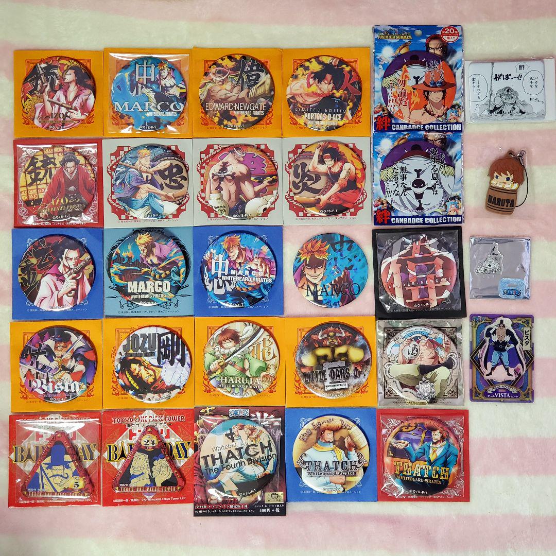 ONE PIECE トンガリ缶バッジ 黒ひげ海賊団　セット ONE PIECE 東京ワンピースタワー限定トンガリ缶バッジ 黒ひげ