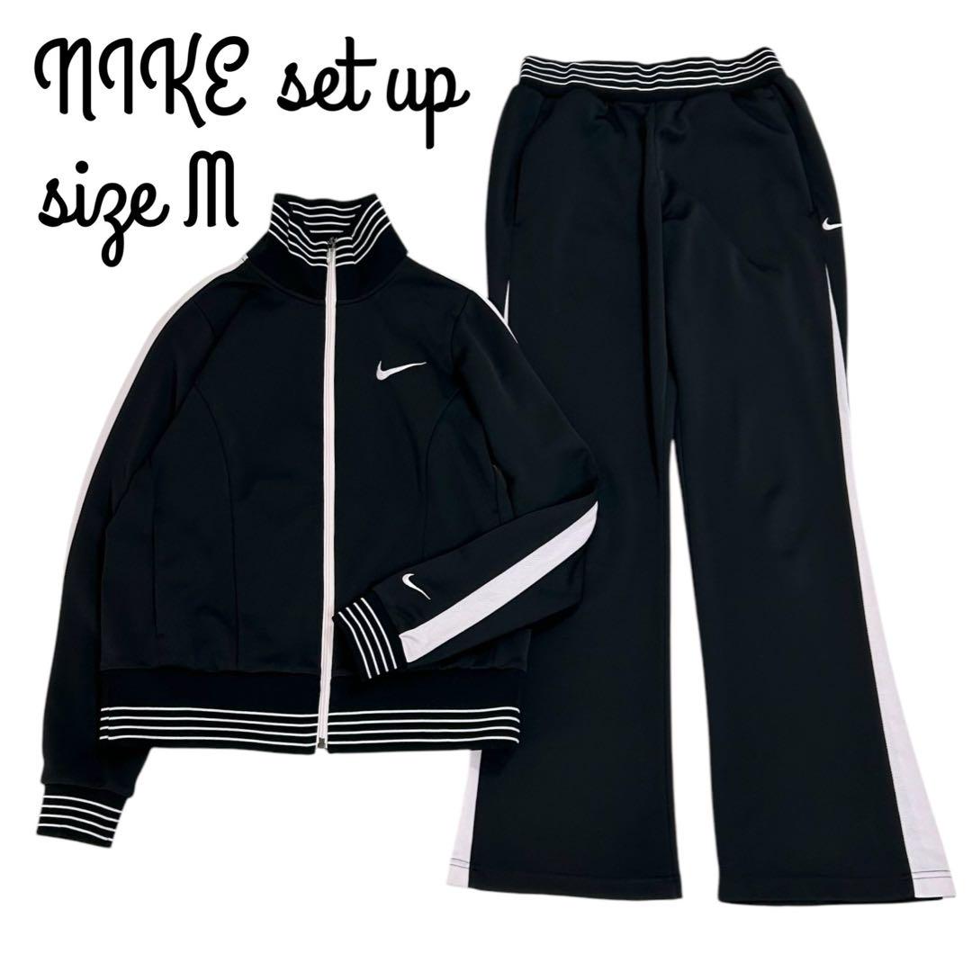 Nike トレーニングウェアセット ブラック　ピンク NIKE - ナイキジャージセット レディース Mサイズ ブラック
