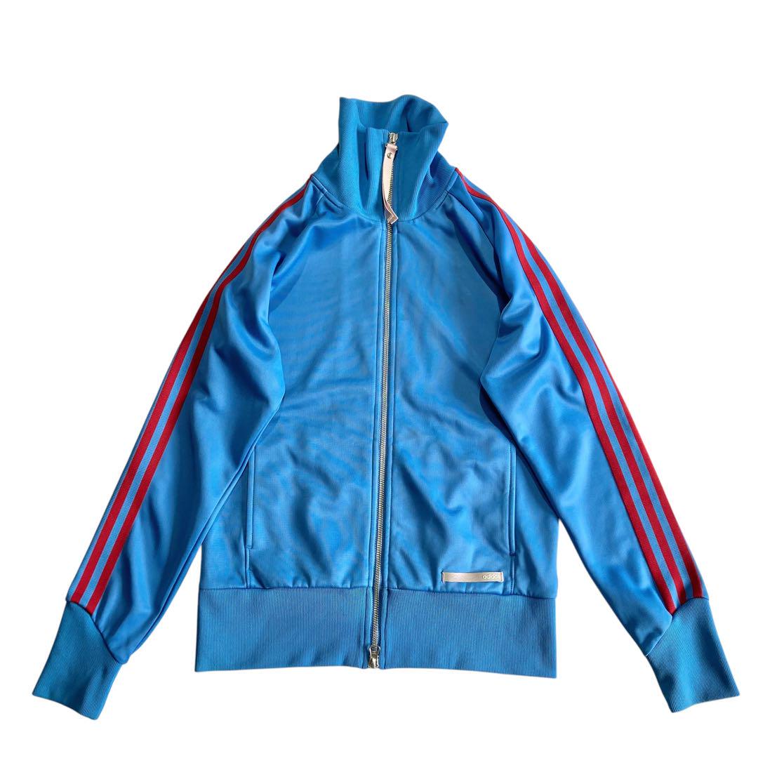 2006年製 Adidas トラックジャケット L 水色 赤 レディース 2006年製 Adidas トラックジャケット L 水色 赤 レディース