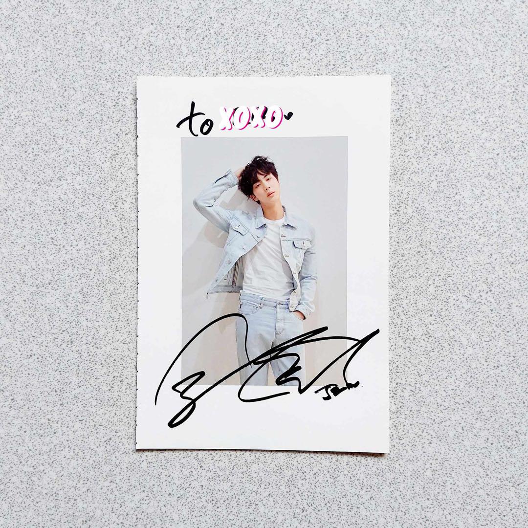 BTS サイン会　直筆サインJIN 防弾少年団(BTS) - 当選品 JIN直筆サイン入りポスター BTS ジン