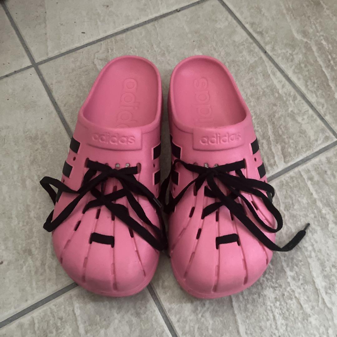 adidas ピンク クロッグサンダル （国内発送☆トレンド