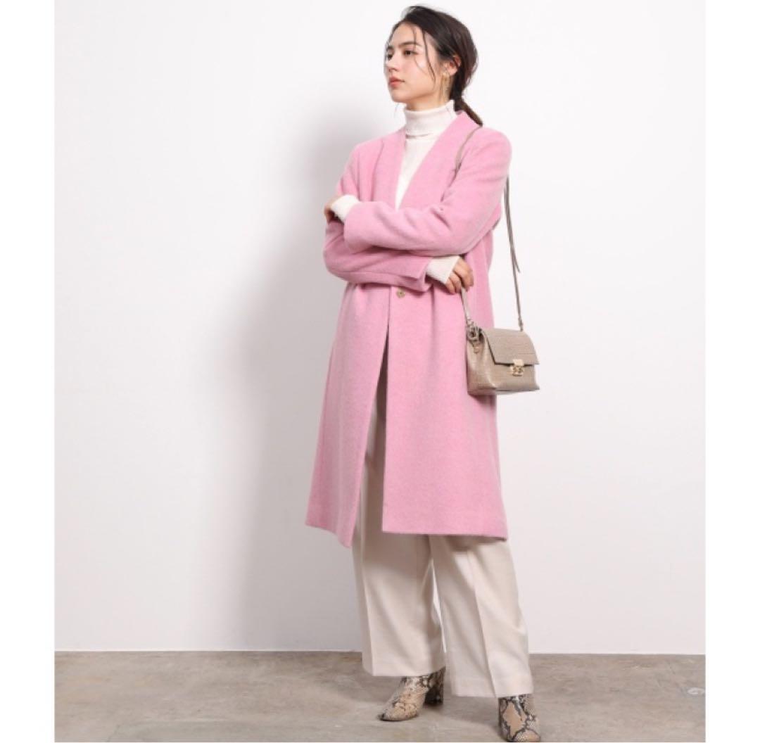 ROPE' 【PONTETORTO】シャギーノーカラーコート新品¥39,600 ROPE' 【PONTETORTO】シャギーノーカラーコート新品¥39,600