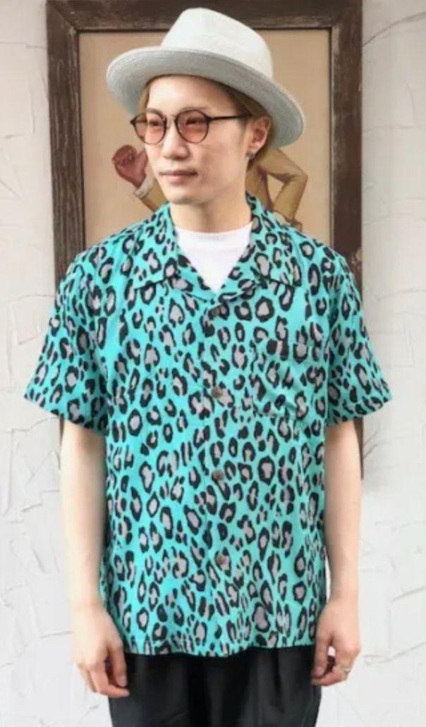 HOUSTON ヒューストン レオパードシャツ MINT HOUSTON ヒューストン レオパードシャツ MINT（HOUSTON