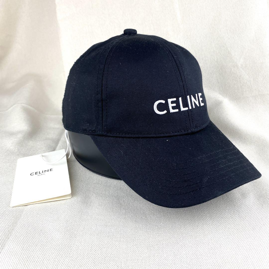 CELINE　キャップ　ブラック BLACK BASEBALL CAP IN COTTON - BLACK | CELINE