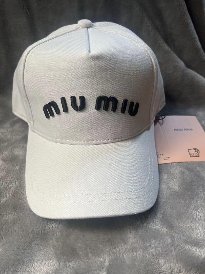 美品✨MIUMIU(ミュウミュウ) ロゴキャップ 帽子 ユニセックス