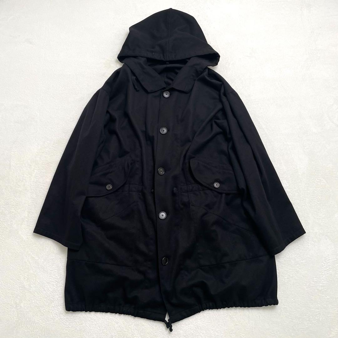 ANN DEMEULEMEESTER モッズコート XXS ブラック 美品】Ann Demeulemeester モッズ コートXXS ブラック（ANN