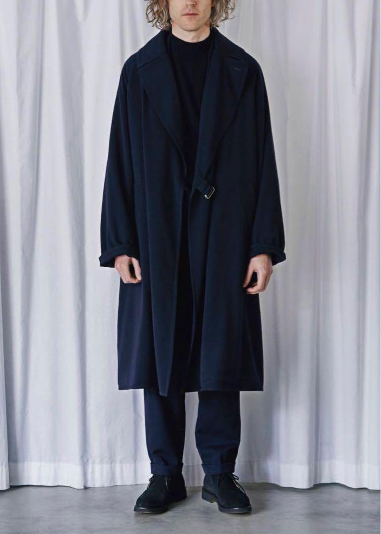 17aw comoli タイロッケンコート⭐︎ネイビー タイロッケンコート - 1LDK annex