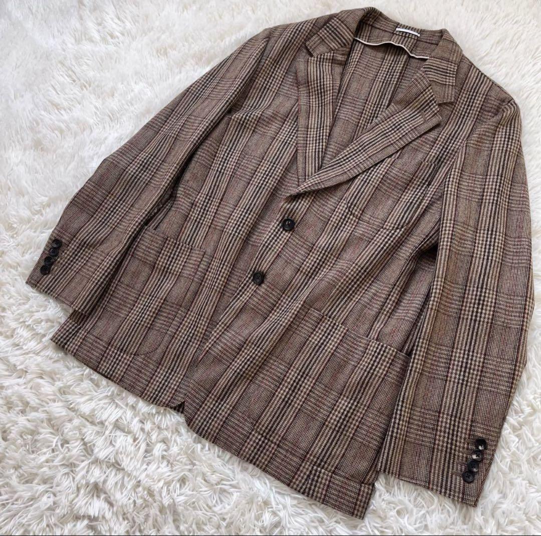 超美品】Paul Smith セットアップ XL グレンチェック ブラウン