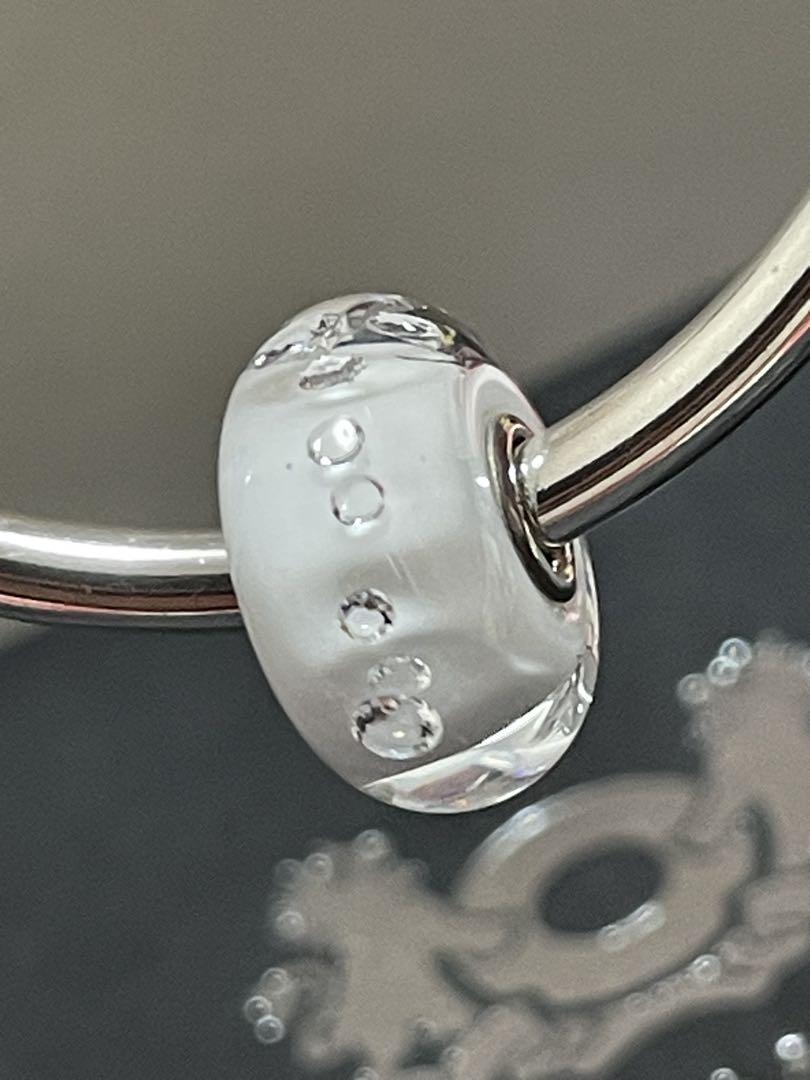 trollbeads 美品 ダイヤモンドビーズ ホワイト（トロールビーズ