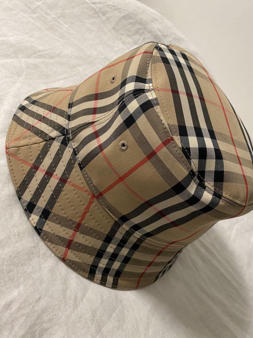 Burberry ヴィンテージチェック テクニカルコットン バケット