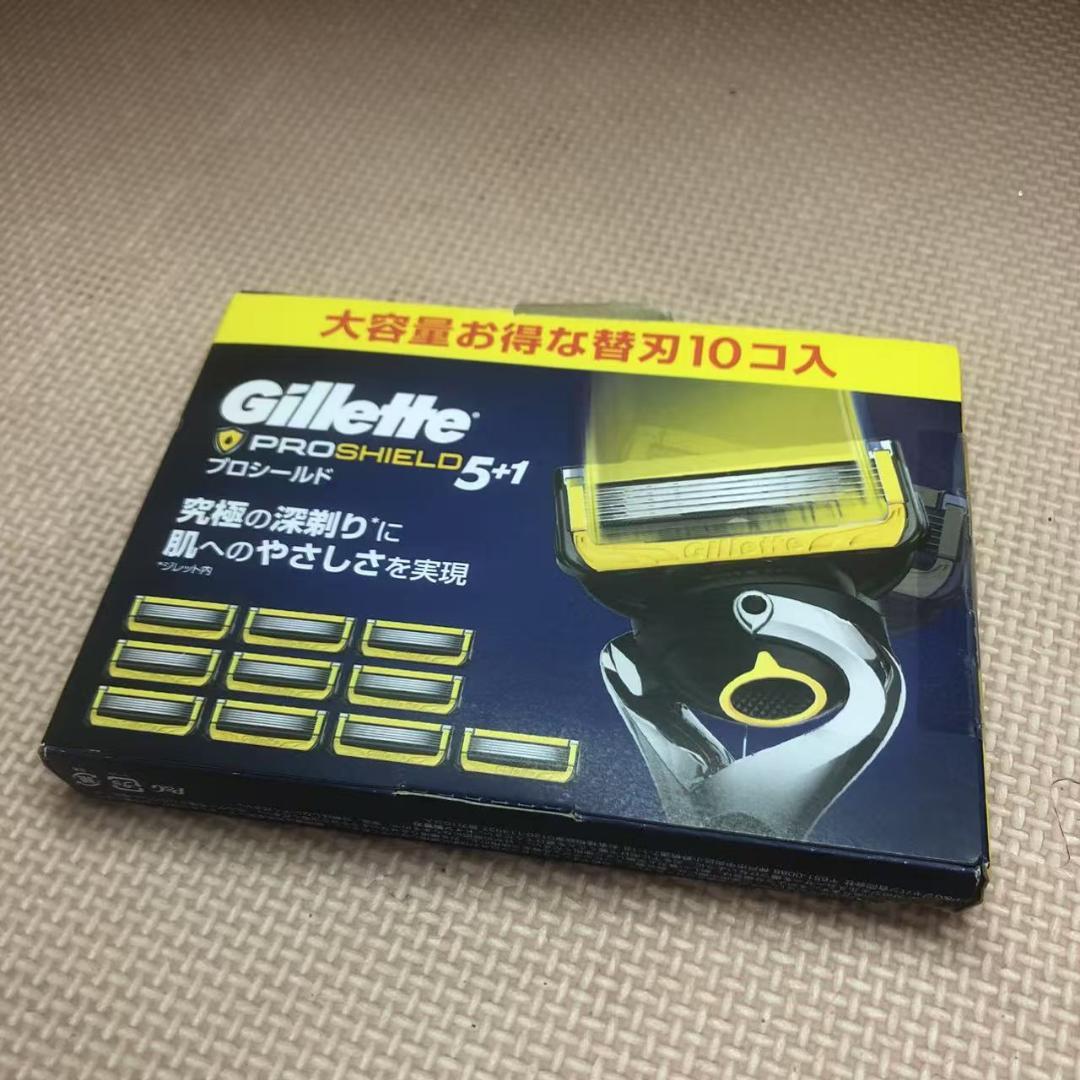 開封未使用2584ジレット プロシールド 替刃(10コ)髭剃り （楽天