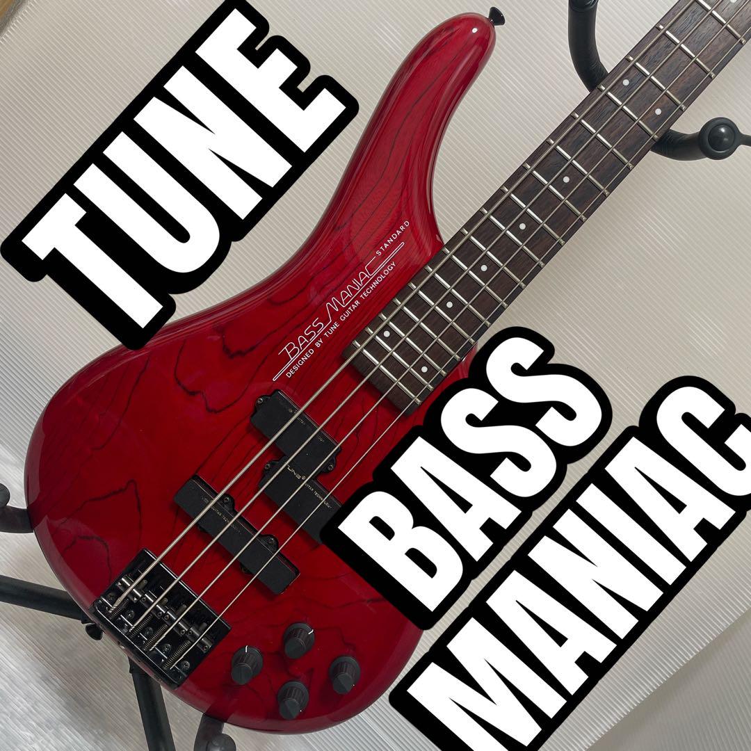 TUNE BASS MANIAC TB エレキベース Tune Bass Maniac TB electric bass pearl white Japan vintage