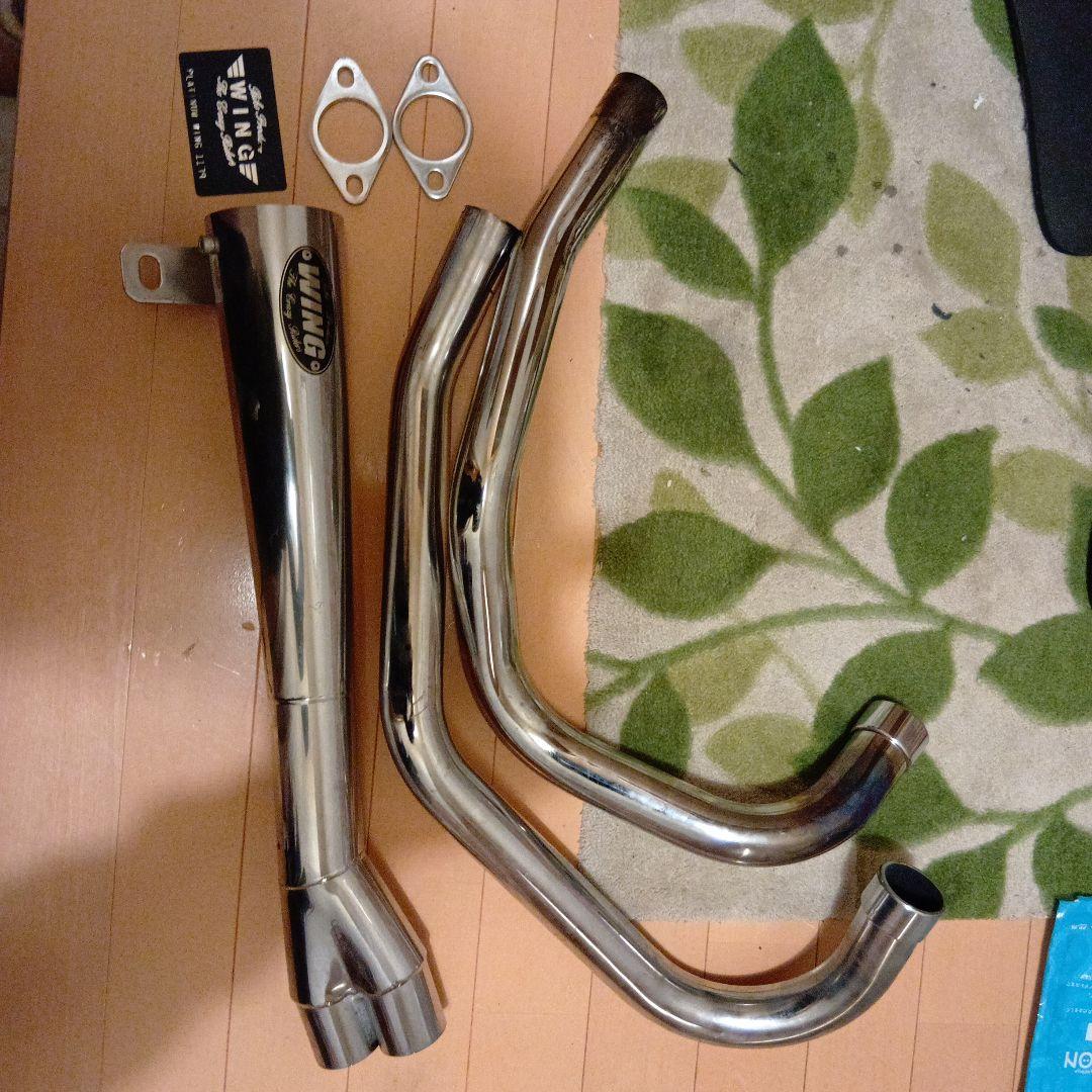 [送料込]gs400 WING ステンレス マフラー Yahoo!オークション -「gs400 マフラー ウイング」の落札相場