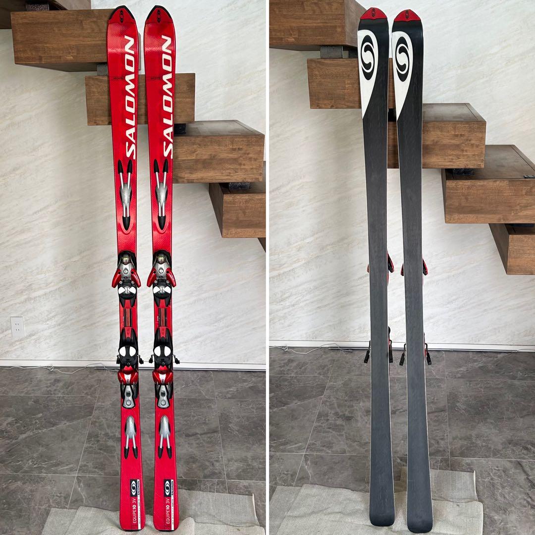 SALOMON - サロモン カービングスキー エキップ10 3V Salomon Equipe 8 3V 168 cm Ski + Salomon 10 Bindings Winter