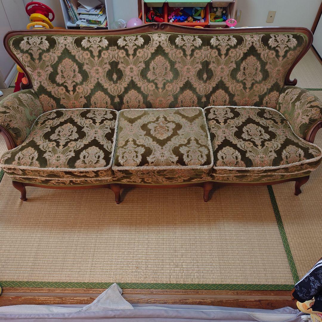 美品】マルニ 金華山 アンティーク 3人がけ ソファ（ソファ