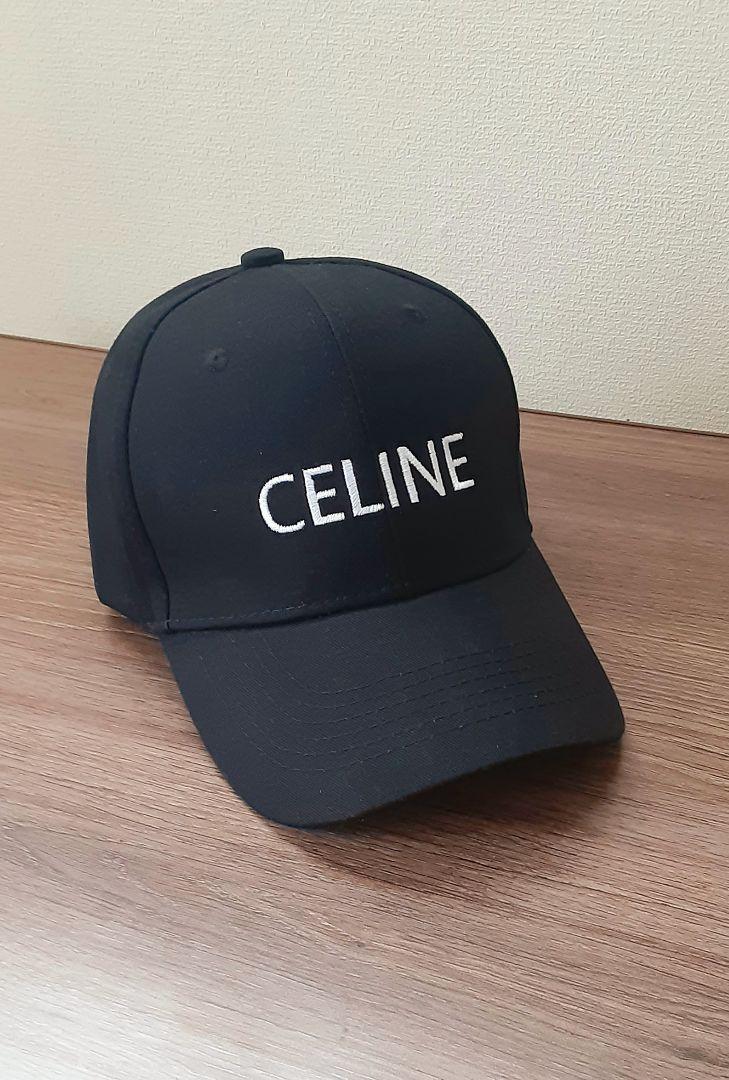 ☆未使用 ロゴCELINE ベースボールキャップ 男女兼用 Mサイズ