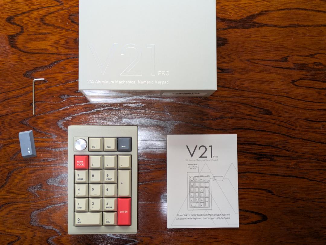 EPOMAKER CIDOO V21 メカニカルテンキー（CIDO V21 アルミニウム