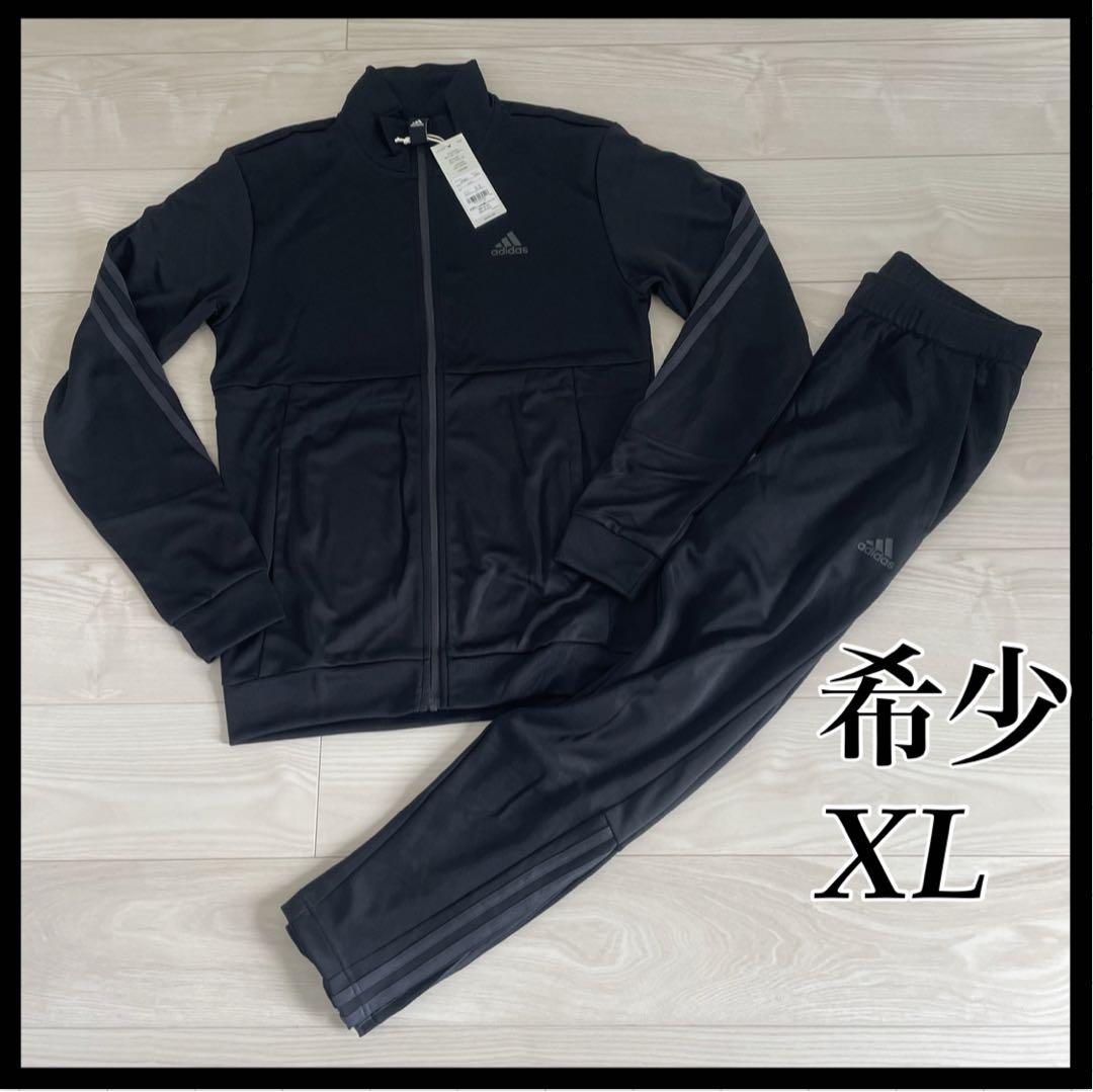 adidas アディダス ジャージ 上下 セットアップ 黒 希少XL 未