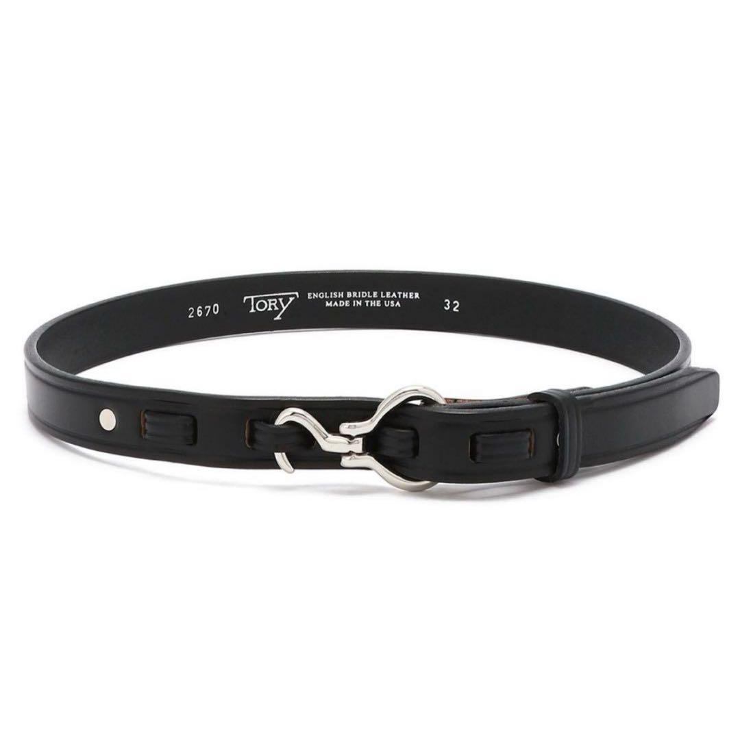 トリーレザーベルト　Tory leather 28インチ TORY LEATHER(トリーレザー)/3-Piece Silver Buckle Belt