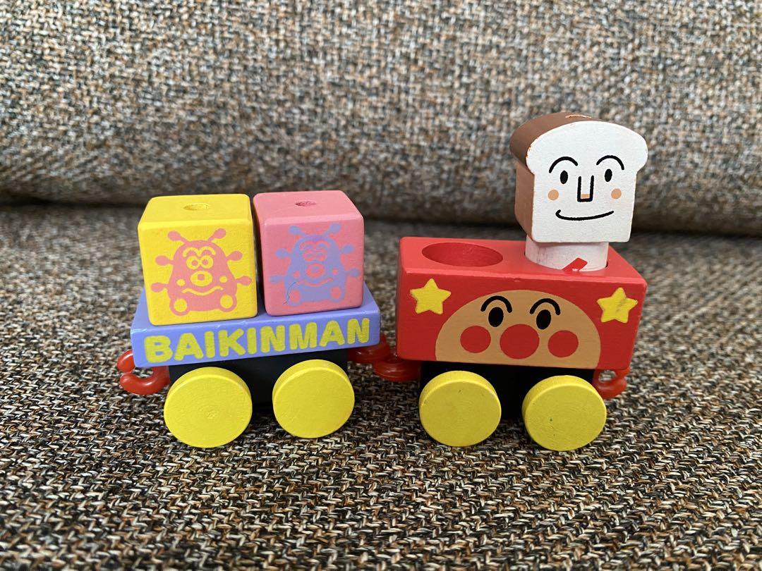 アンパンマン しょくぱんまん かびるんるん 電車 木製
