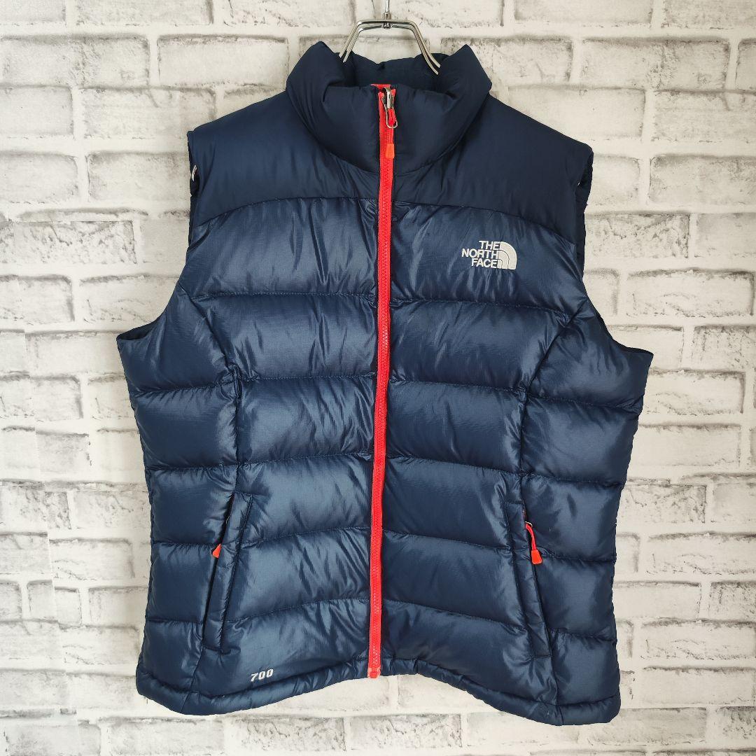 THE NORTH FACE ダウンベスト ネイビー×オレンジ Mサイズ 公式】ヌプシベスト（メンズ）｜ザ・ノース・フェイス公式ストア