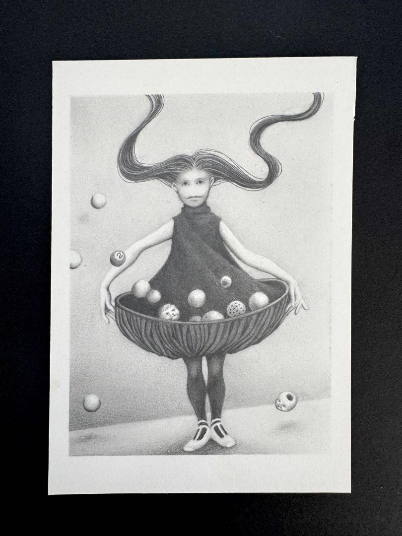 幻想的な少女の鉛筆画 原画 （イラストメイキング #イラスト