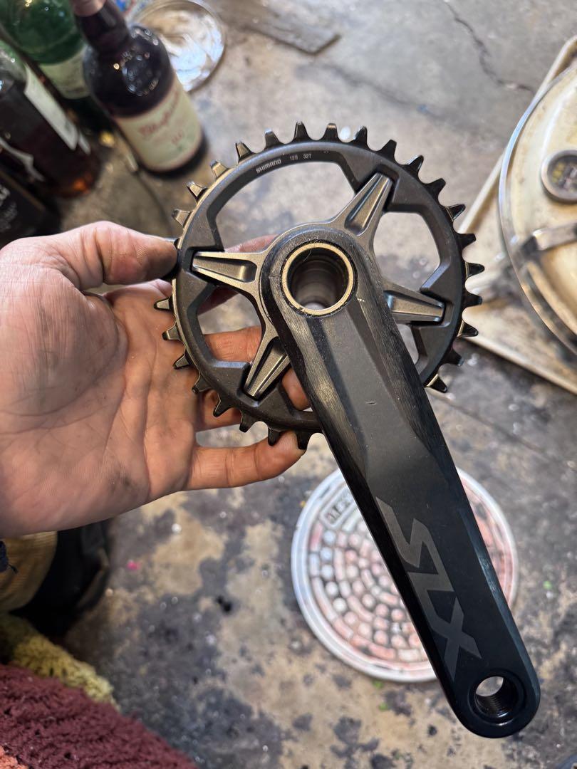 Shimano FC-M7130 クランクセット 165mm ブラック Amazon.com : SHIMANO SLX Fc-M7130 1X Crank Arms Black, 165Mm