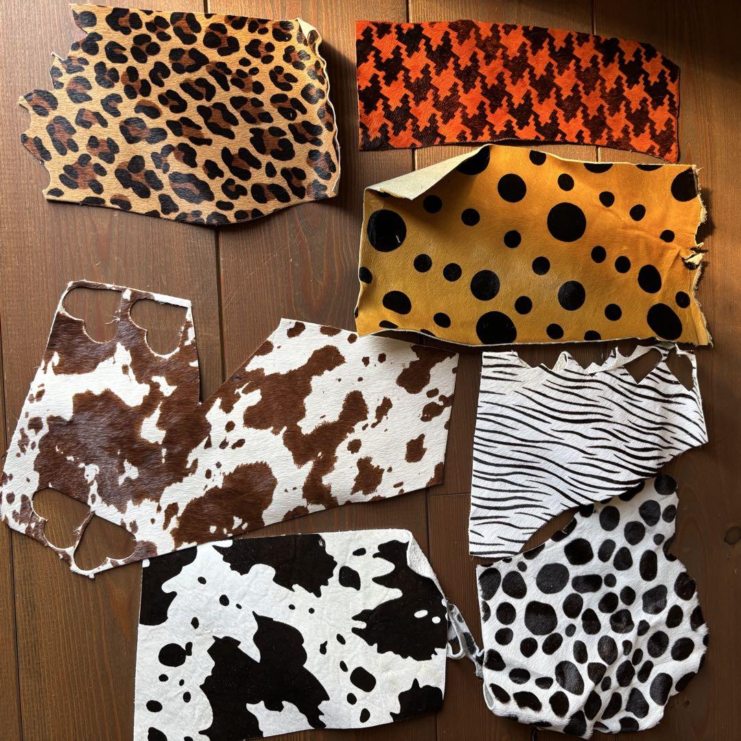 レザー ハラコ カウ 牛 ダルメシアン （ハンドメイドレザー