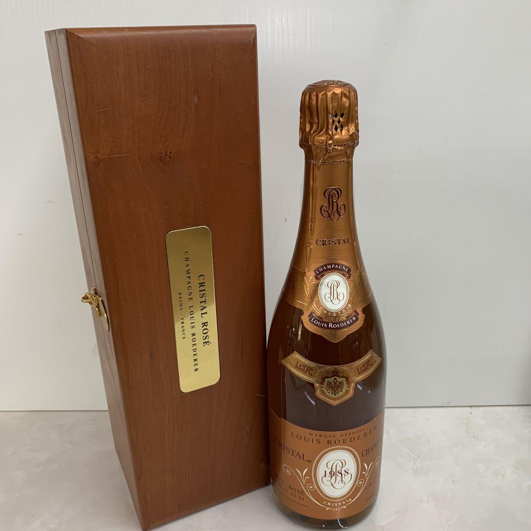 ルイ・ロデール　クリスタルロゼ　1988 木箱付き　750ml 未開栓 ルイ・ロデール クリスタルロゼ 1988 木箱付き 750ml 未開栓