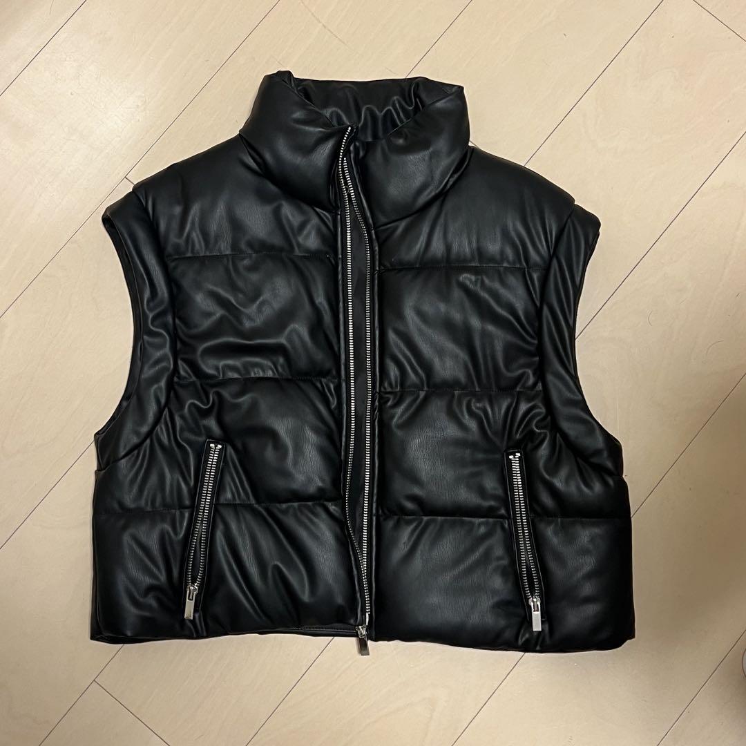 ZARA ダウンベスト S （ZARA (ザラ) ダウンベスト ブラック