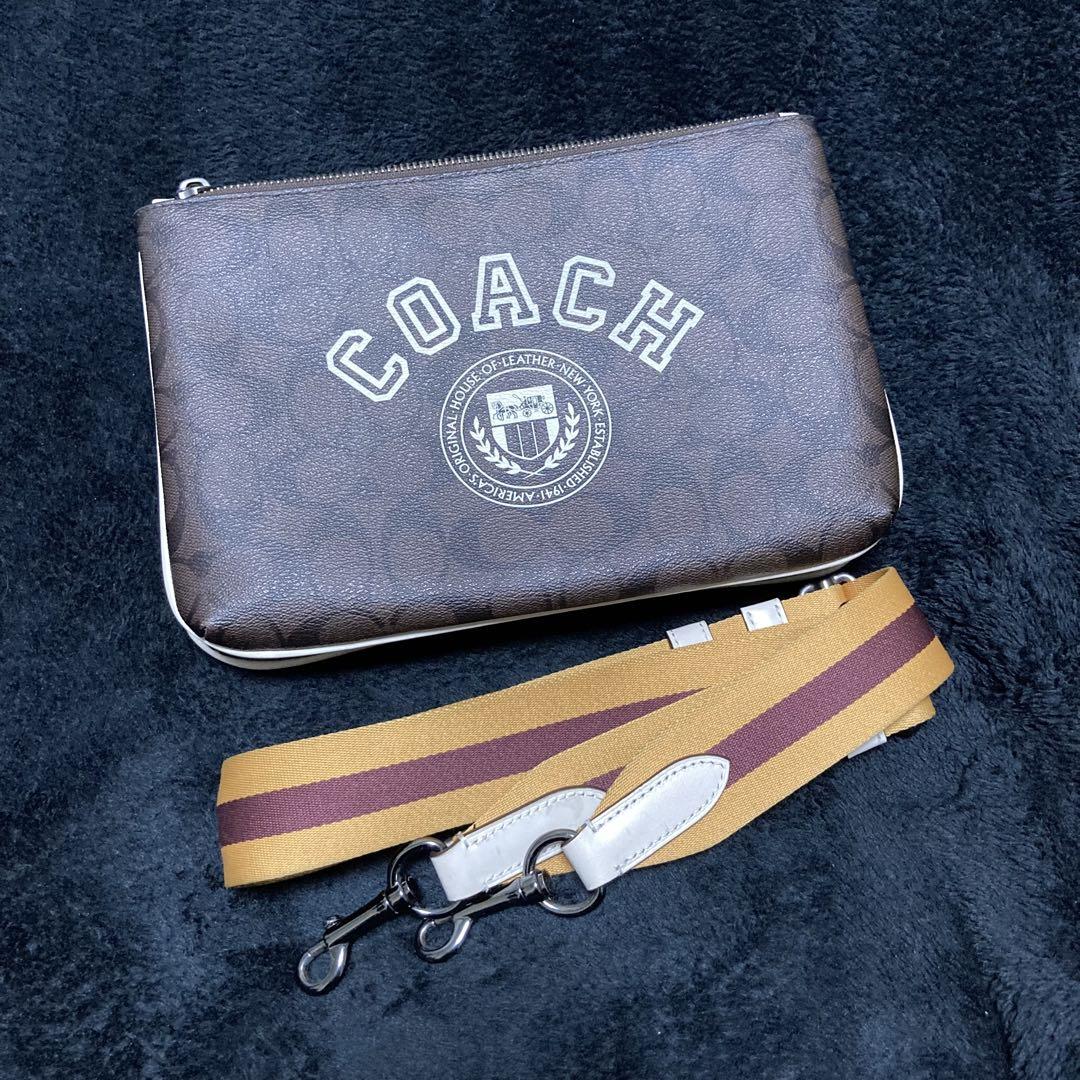23ss COACH　ショルダーバッグ　2way エヴァレット　ダークブラウン 23ssコーチ ショルダーバッグ 2way エヴァレット ダークブラウン
