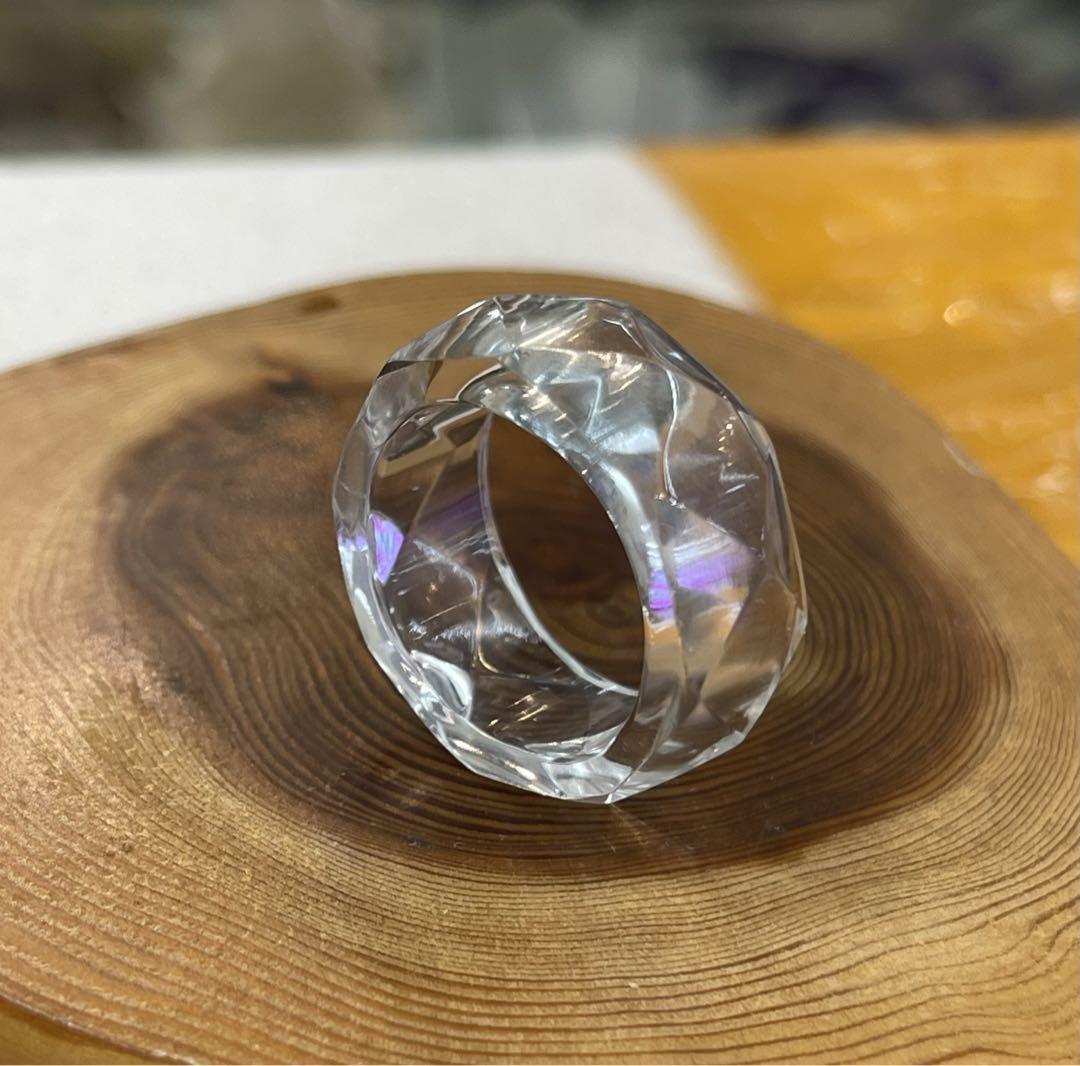 安価 ワタナベ 厳選 ガネッシュヒマール産ヒマラヤ水晶 くりぬきリング13号 指輪・リング