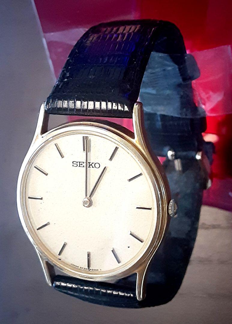 SEIKOセイコー18KT5P30-6C5A、金無垢腕時計、稼働品、メンズ用