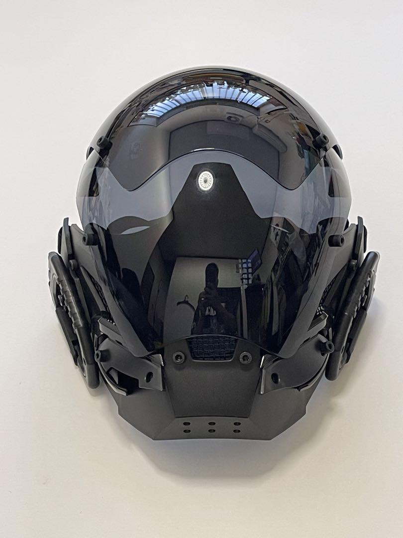 超歓迎された 黒コスプレTechwearフューチャー☆テックウェア・ヘルメット 個人装備