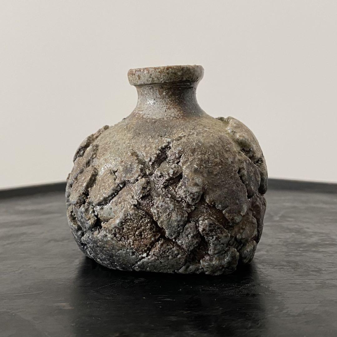 備前焼 原田拾六 「備前乱張小徳利」（Bizen Gallery Aoyama