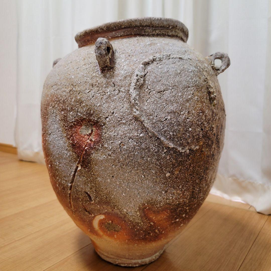 【希少サイズ】陶芸作家:村越琢磨さん　耳付大壺 希少サイズ】陶芸作家:村越琢磨さん 耳付大壺