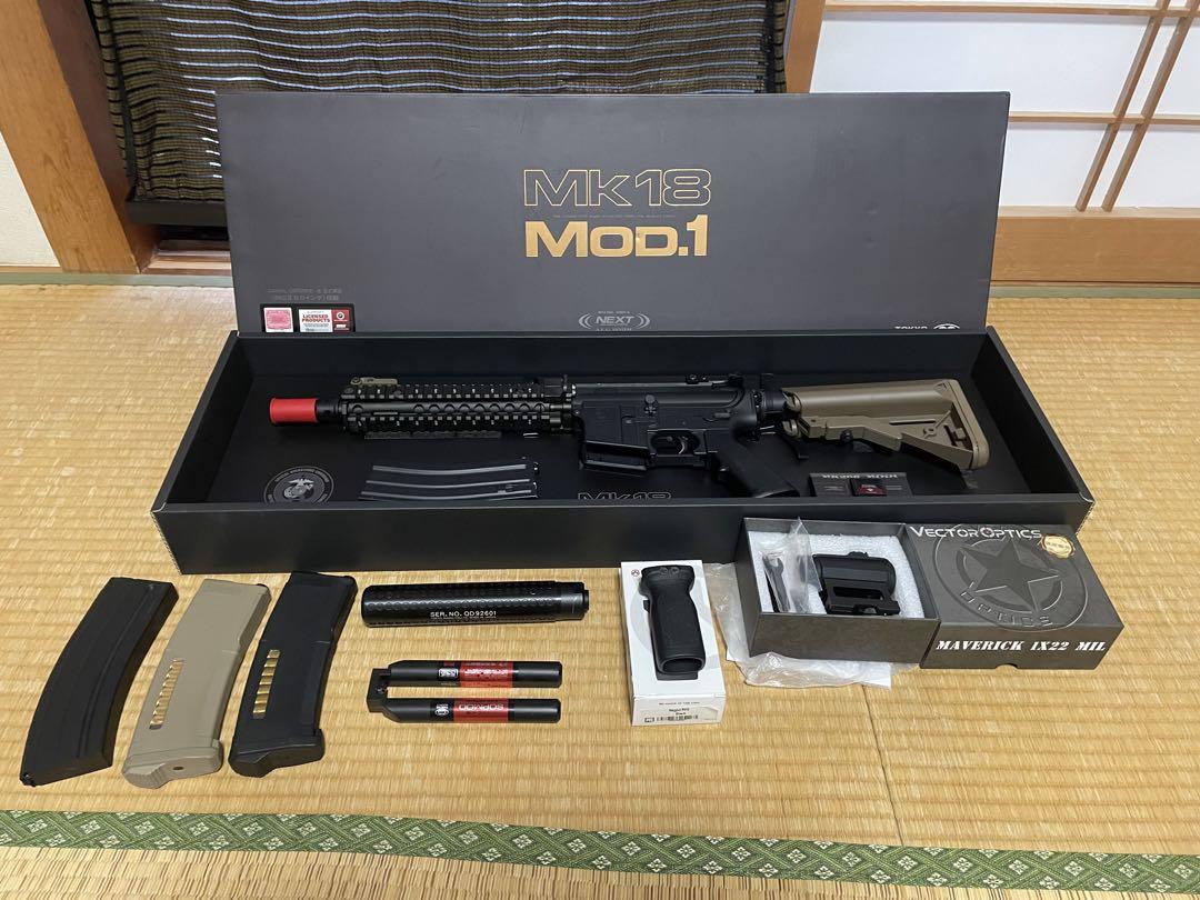 次世代電動ガン Mk18 Mod1カスタム セット エアガン買取実績ご紹介｢東京マルイ Mk18 MOD1 次世代電動ガン