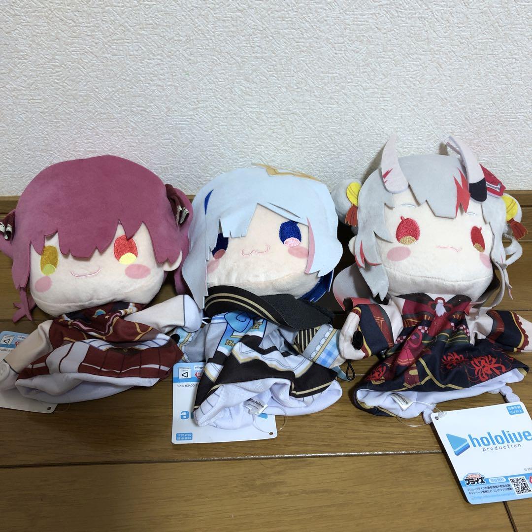 ちょいレア】【美品】ホロライブ パペットぬいぐるみ 3人セット