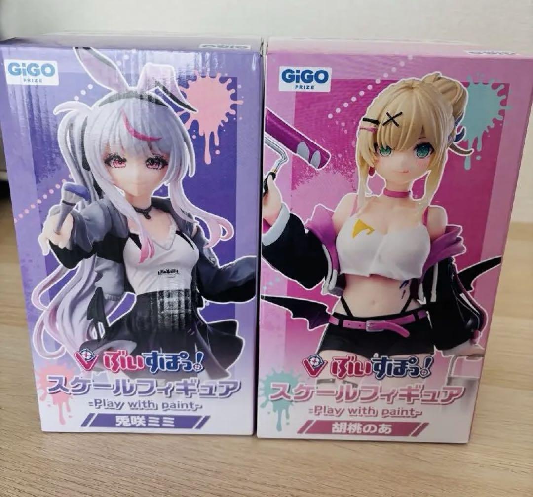 ぶいすぽっ GiGO限定 フィギュア 兎咲ミミ、胡桃のあ 2点セット GIGO限定 ぶいすぽっ！スケールフイギュア 兎咲ミミ&胡桃のあ