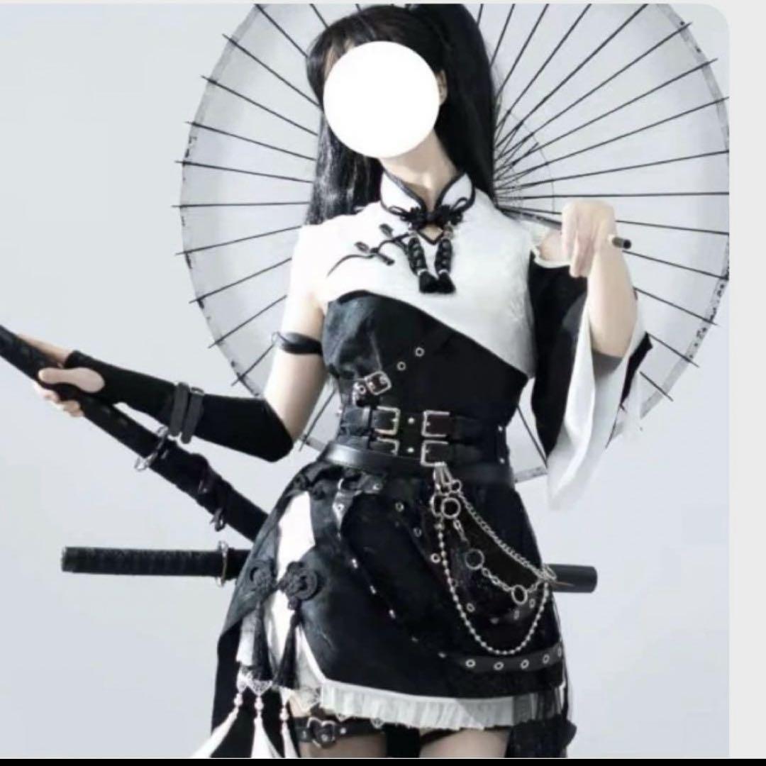 FelinaeCookielolita 鸢歌鹤留双子　チャイナメイド服　コスプレ FelinaeCookielolita 鸢歌鹤留双子 チャイナメイド服 コスプレ