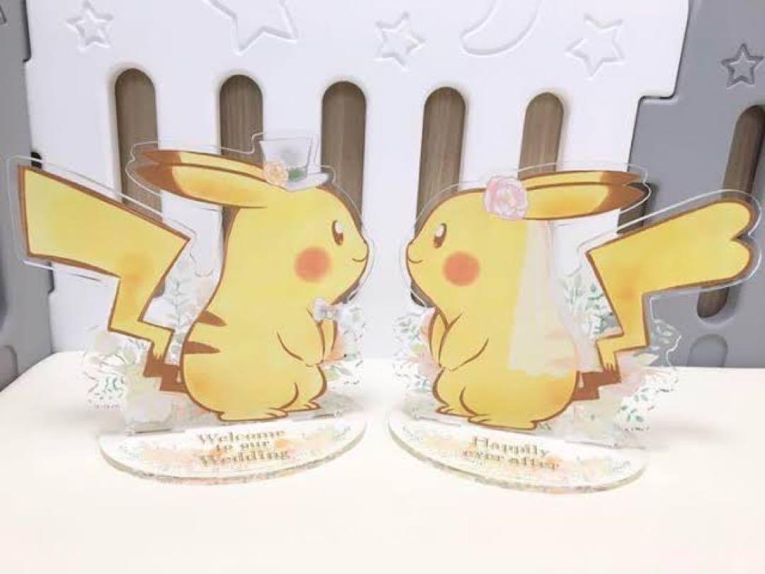 ピカチュウ ポケモンウェディング　ウェルカムボード　アクリルスタンド ウェルカムパネル ピカチュウ オスのすがた Pokémon Garden