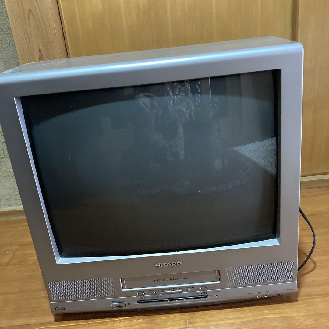 シャープ　テレビデオ　VT-14GH7  美品　うたし SHARP シャープ 14型 ブラウン管 VHS テレビデオ VT-14GH7