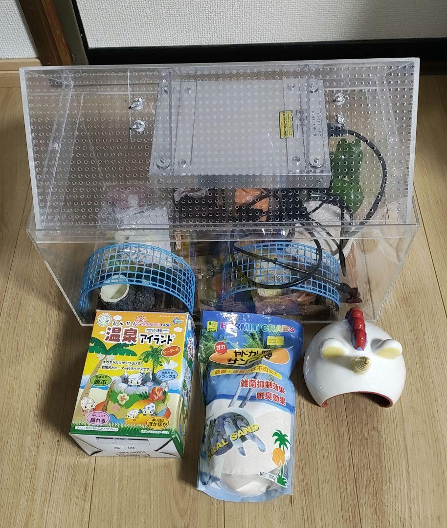 お得！ヤドカリ飼育セット アクリルケージ ヒーター オマケ多数 お得！ヤドカリ飼育セット アクリルケージ ヒーター オマケ多数 座る