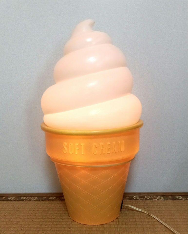 ソフトクリーム　ランプ　昭和レトロ おもしろ雑貨 ソフトクリームランプタイトープライズ詳細