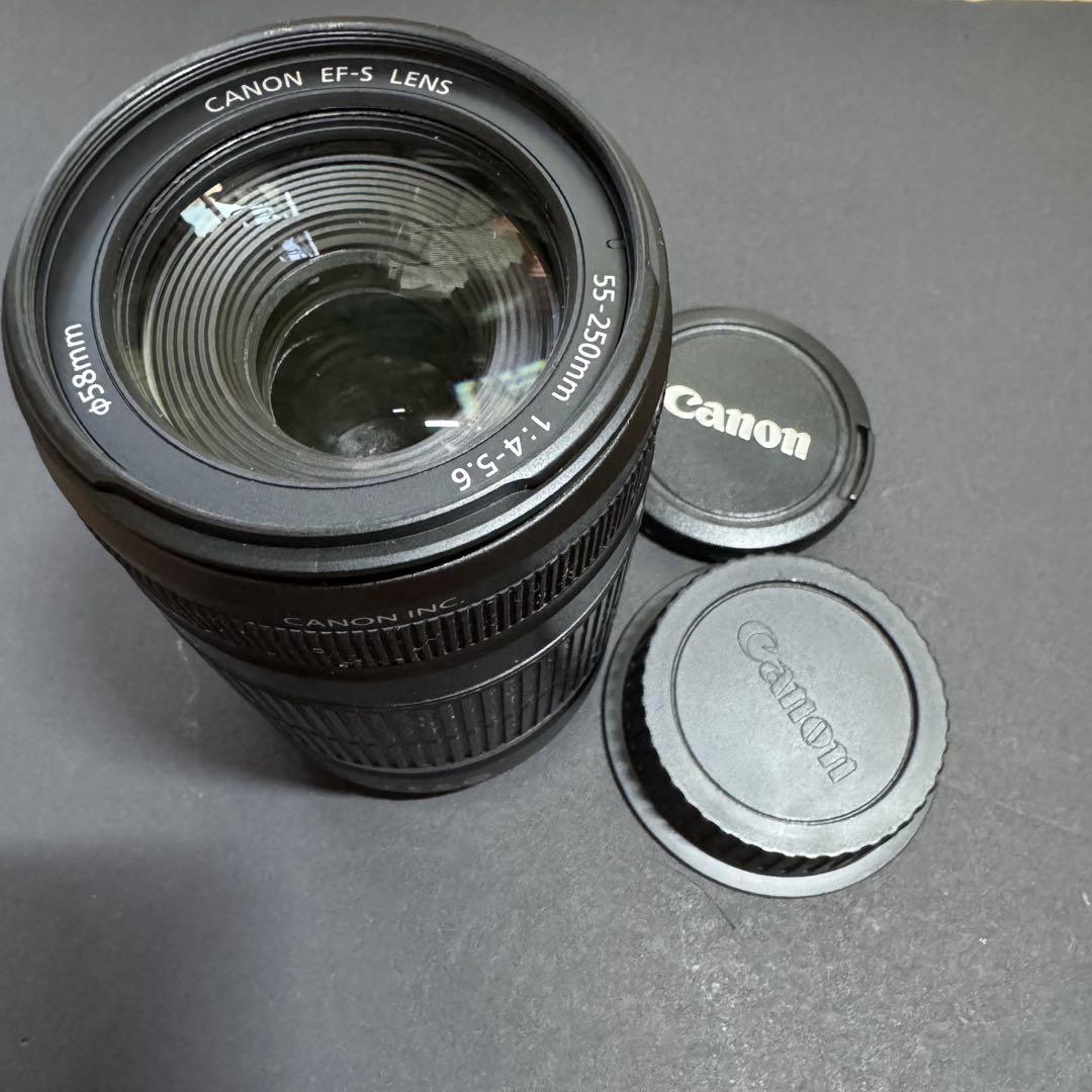 Canon EFS 55-250mm 1:4-5.6 IS レンズ 望遠（CANON EF-S 55