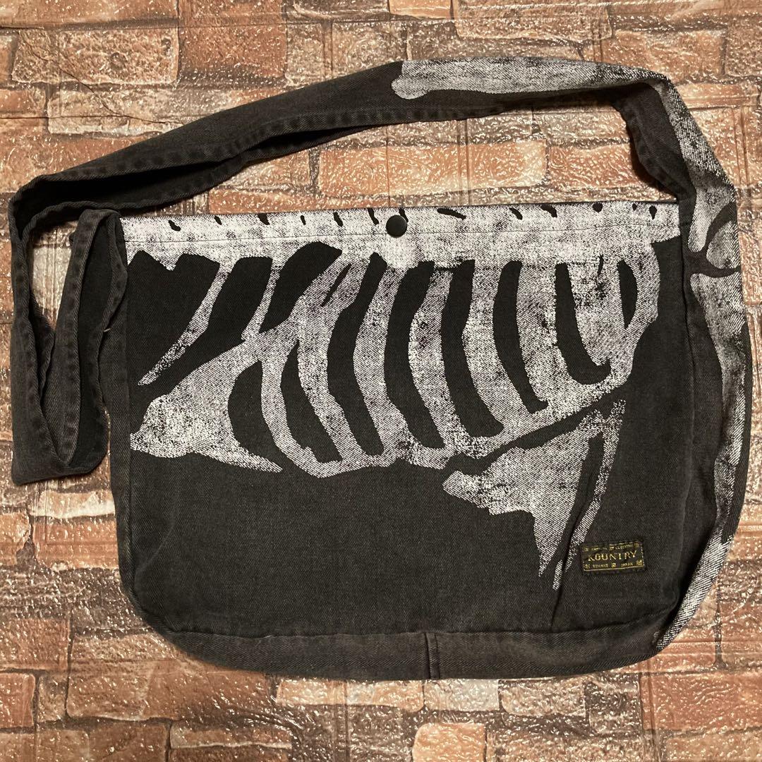 KAPITAL STONE skeleton printed BONE BAG（Kapital × Kapital