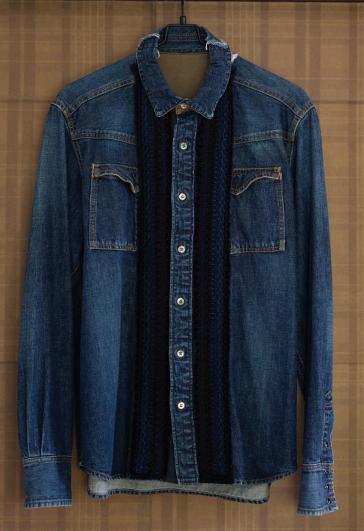 sacai 装飾　デニムシャツ Sacai サカイ 装飾 DENIM SHIRT デニム ジャケット（Sacai 装飾